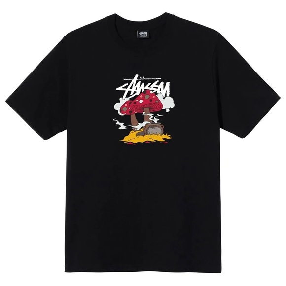 STUSSY SOMETHINGS COOKIN TEE - Picture 1 of 1